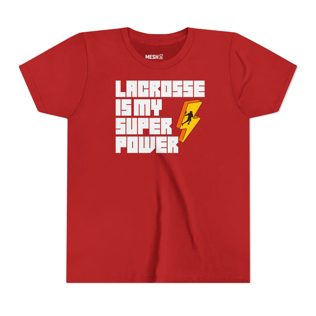 Lacrosse Is My Superpower | Youth Tee Hover Image