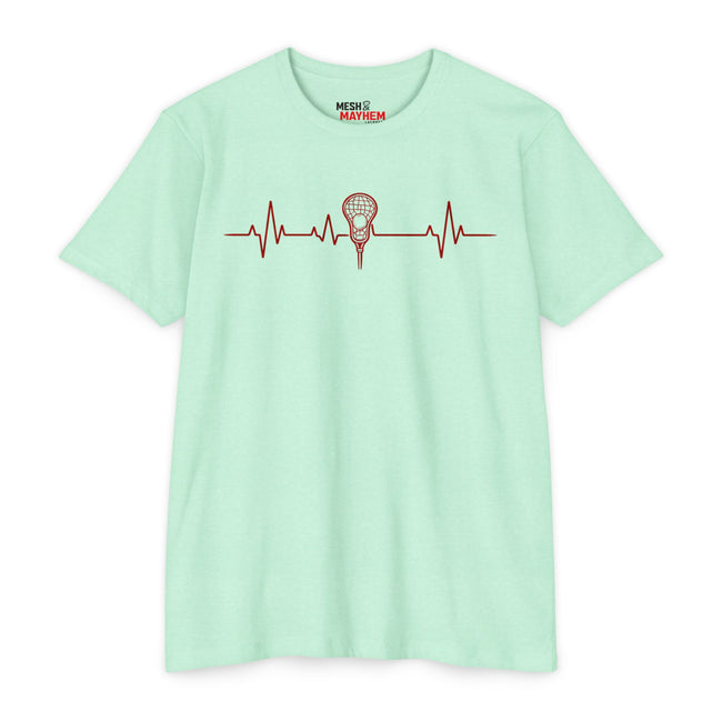 Lacrosse Heartbeat | Unisex T-Shirt Hover Image
